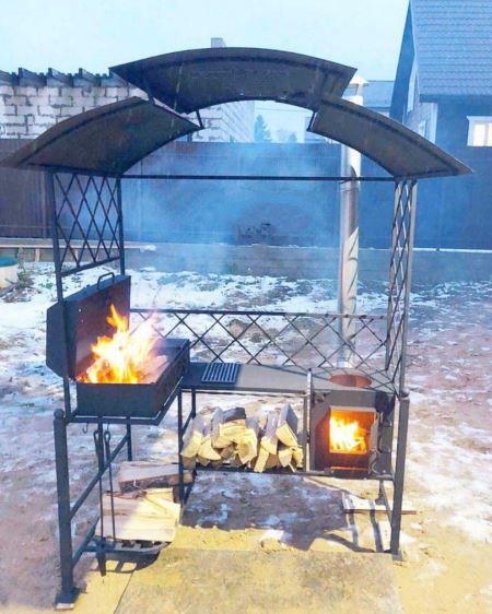 Мангал Ковбой с BBQ