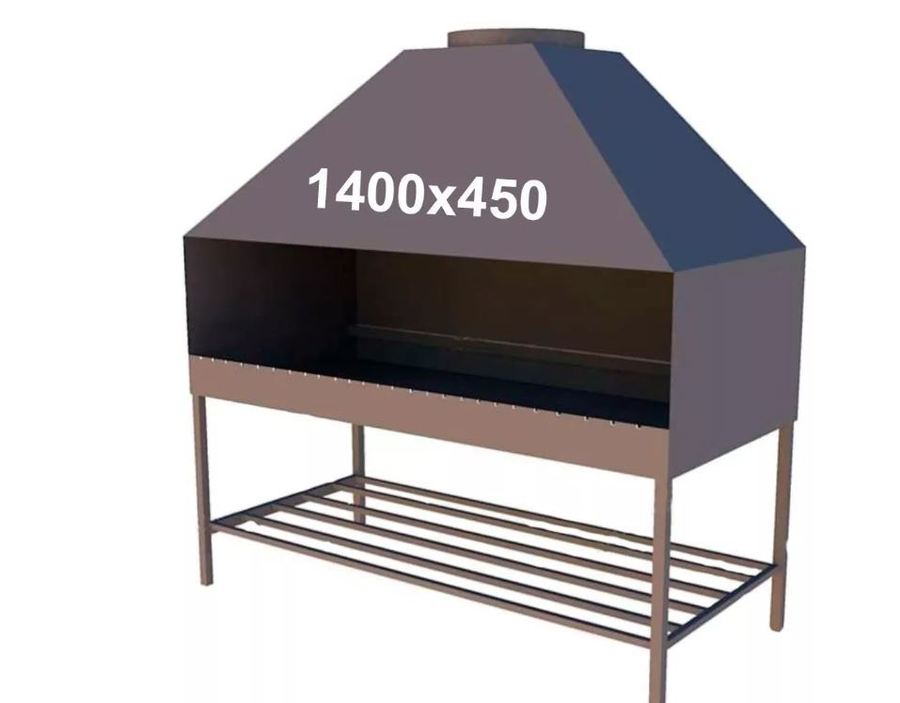 Купить профессиональный мангал 1400х450