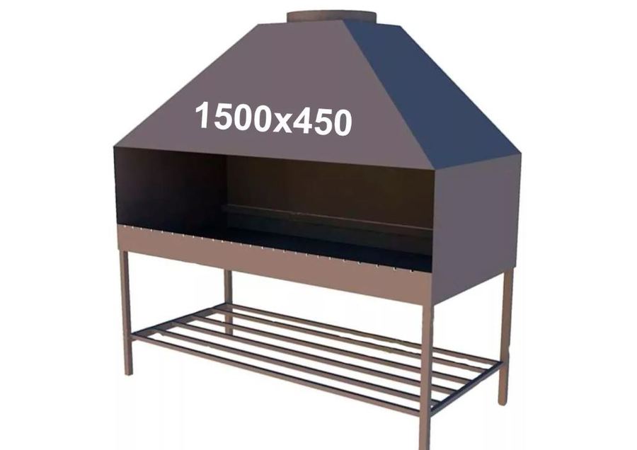 Профессиональный мангал 1500х450